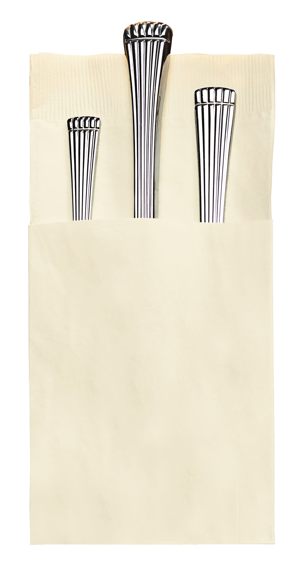 8.25 in x 4.25 in Coin Embossed Quickset Ecru Ivory Dinner Napkins 800 ct.