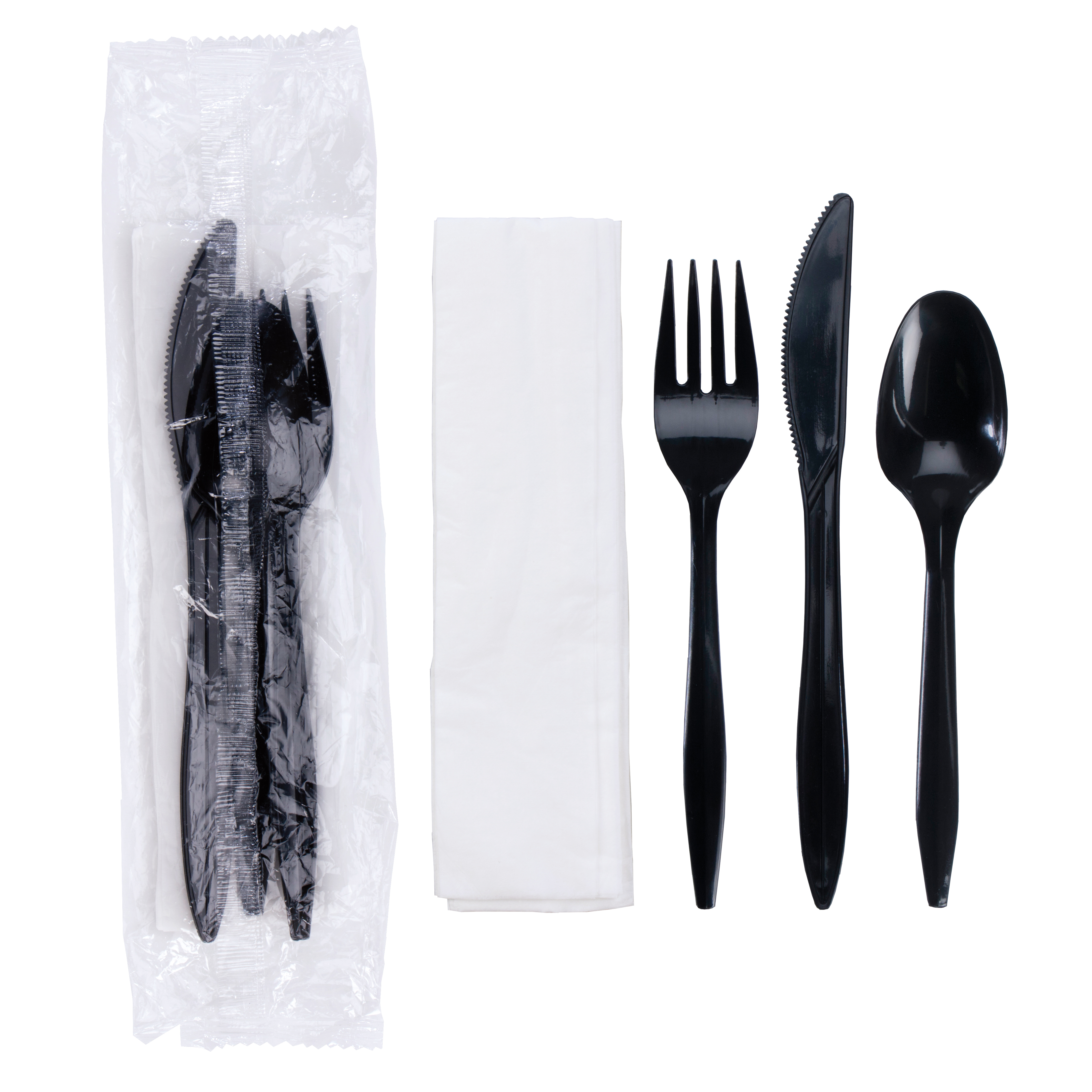6 in x 2 in Budget Cutlery Kit 250 ct.