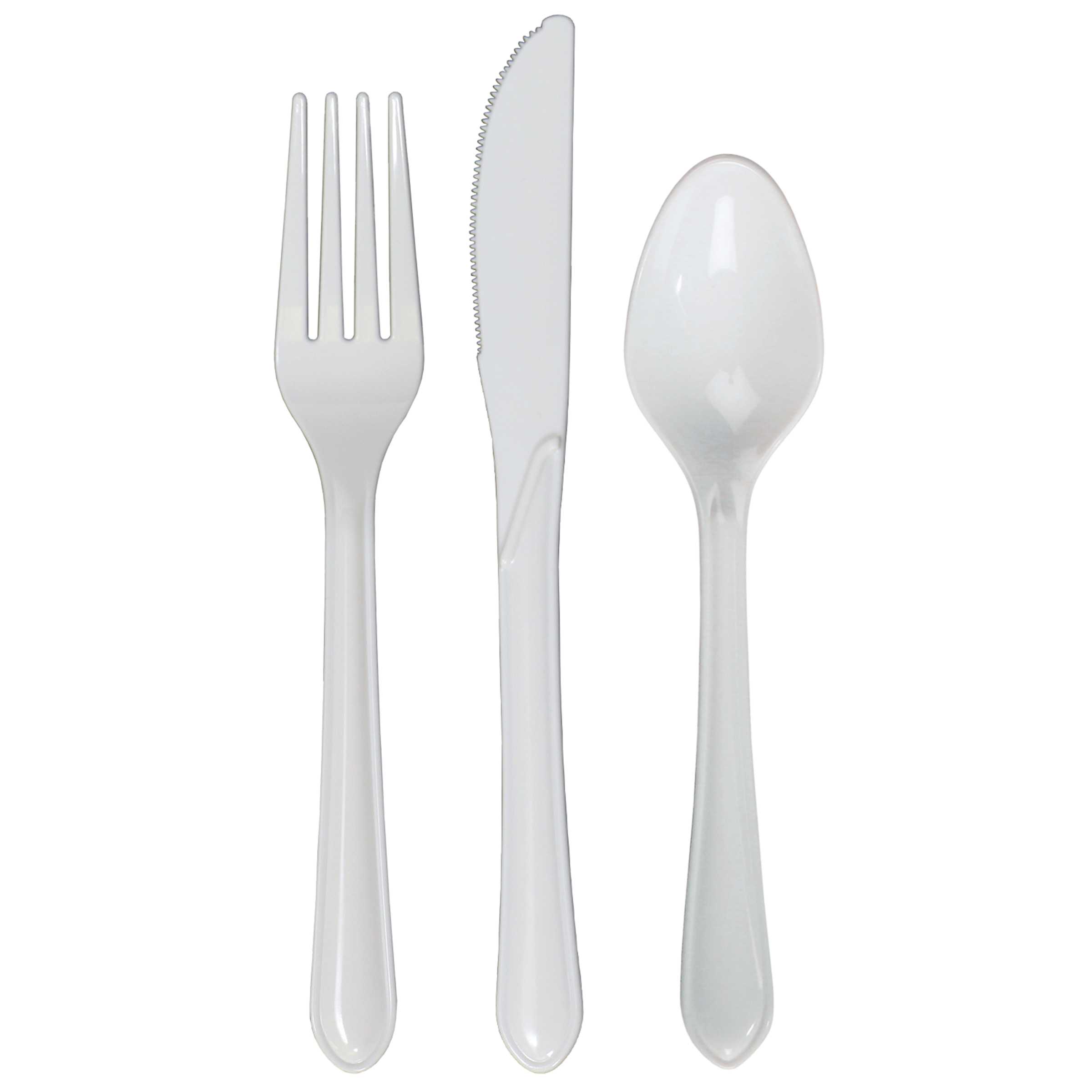 White Assorted Cutlery 300 ct.