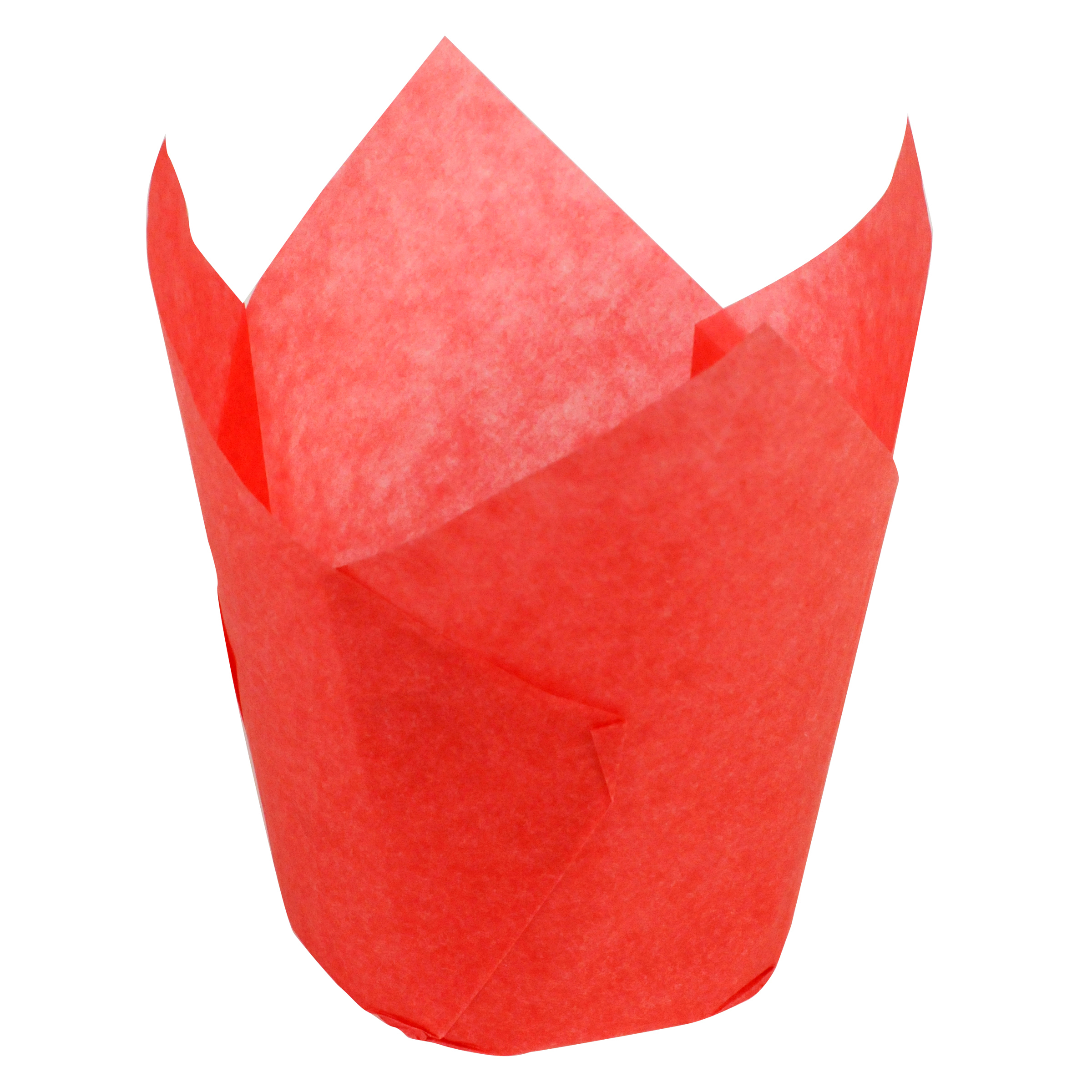 4 in Large Red Paper Tulip Cups 2500 ct.