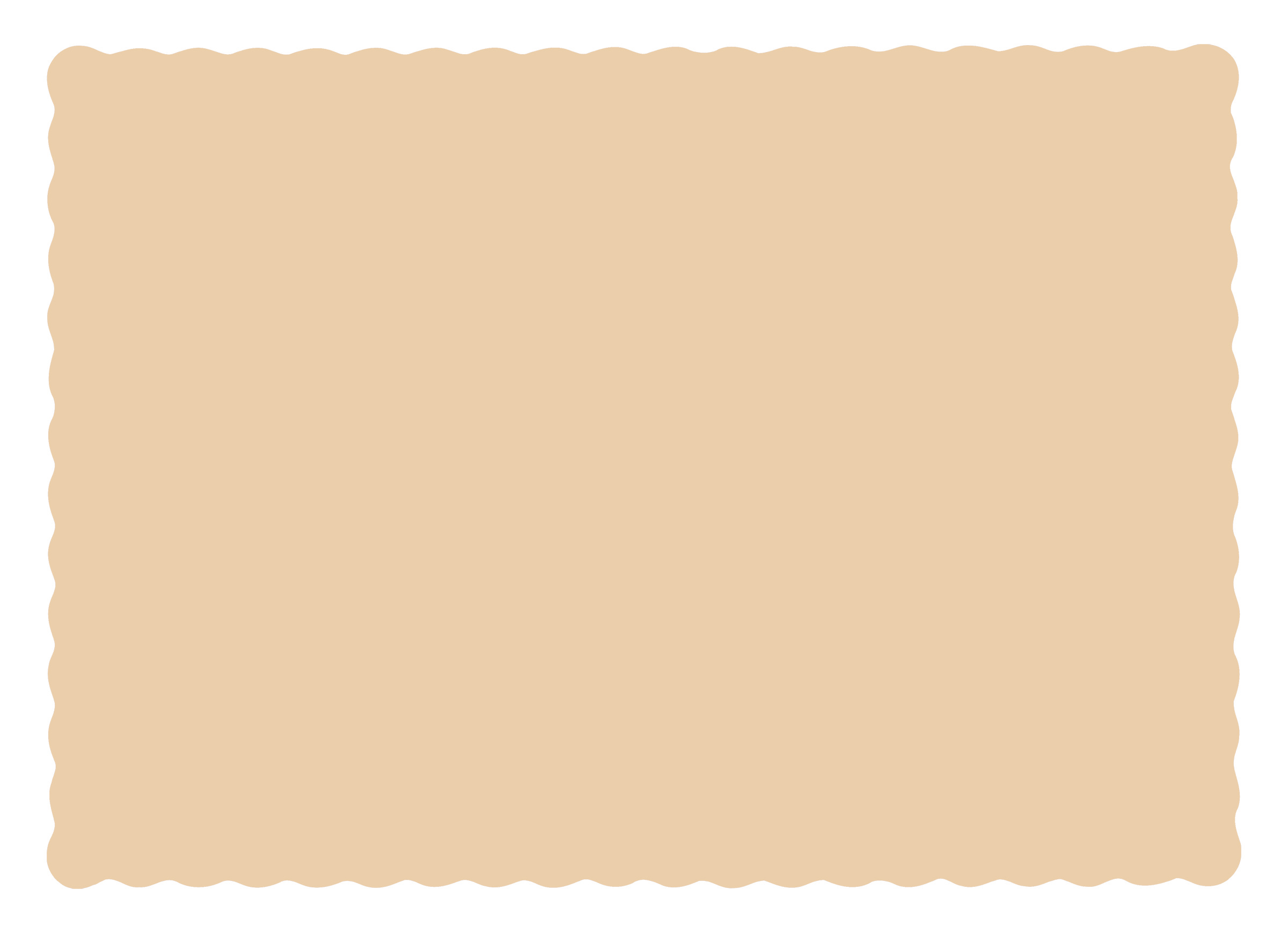 10 in x 14 in Scalloped Edge Beige Paper Placemats 1000 ct.