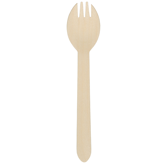 6 in Earthwise Wood Sporks 1000 ct.