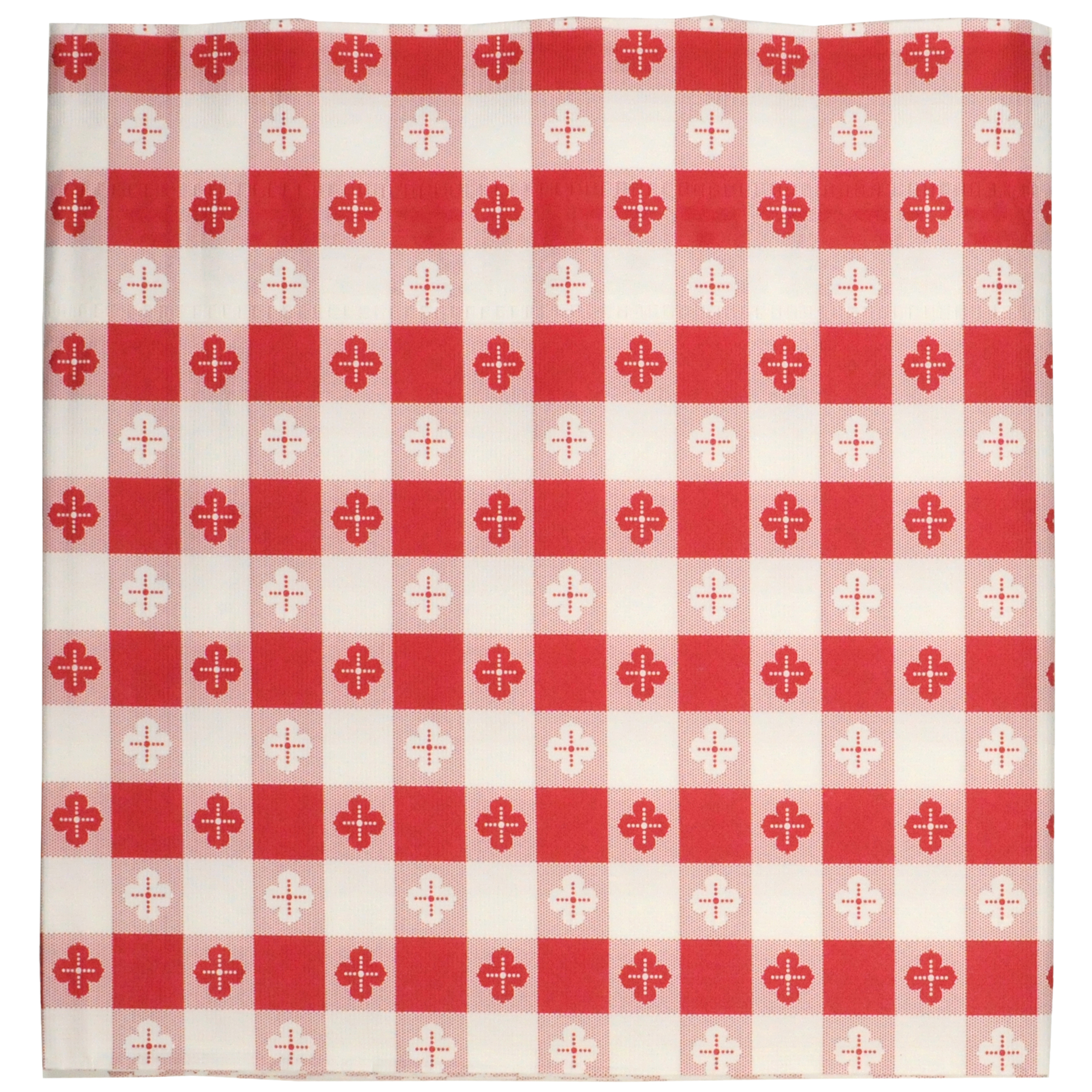54 in x 108 in Red Gingham Paper Tablecloth 25 ct.