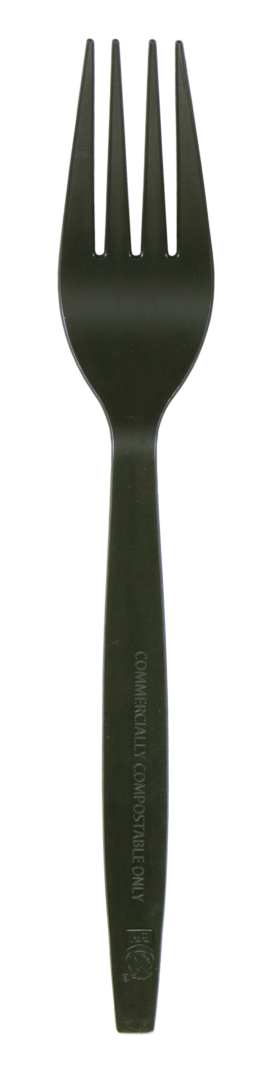 7 in Black CPLA Forks 1000 ct.