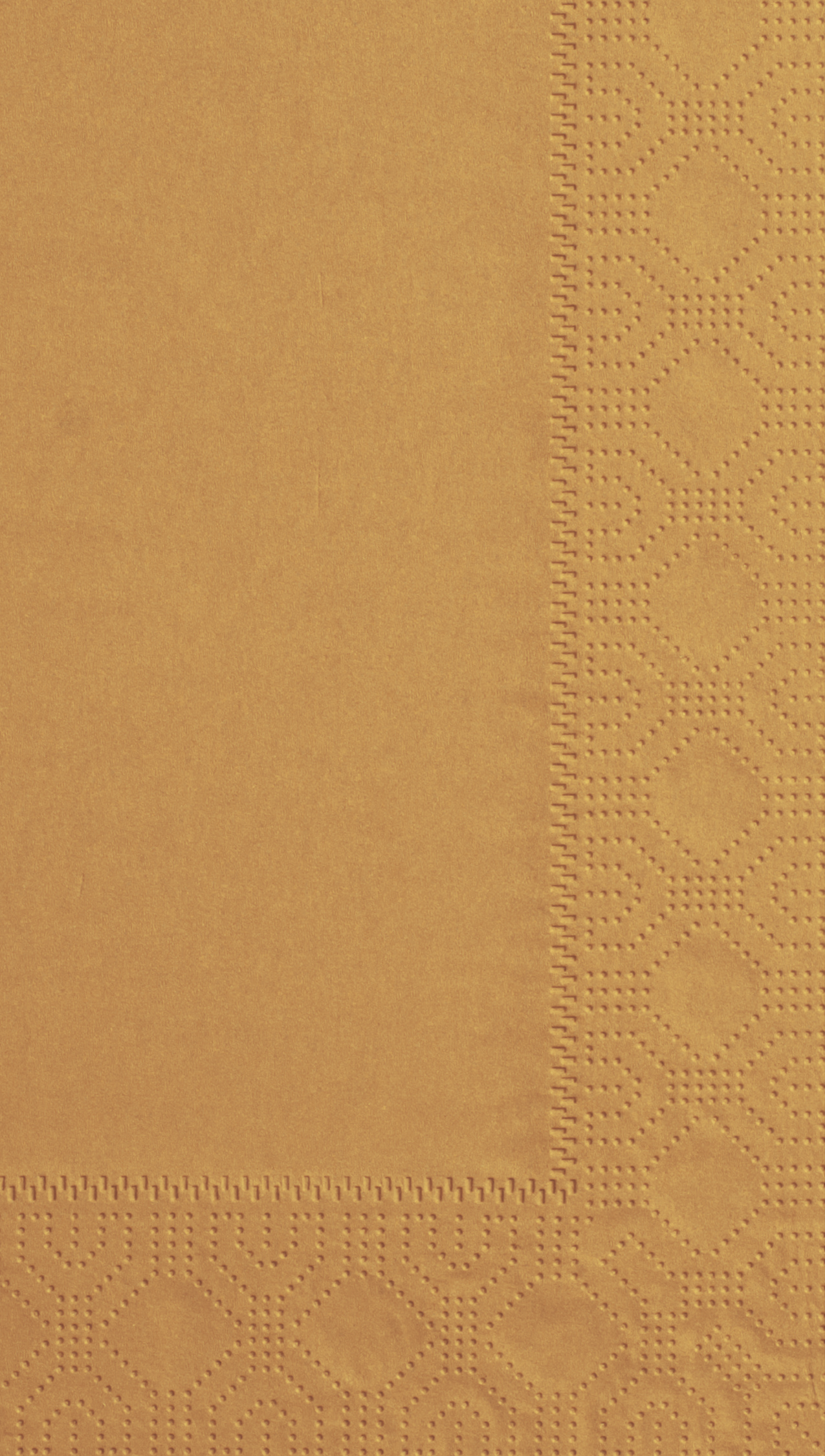 7.5 in x 4.25 in Regal Embossed Glittering Gold Dinner Napkins 1000 ct.