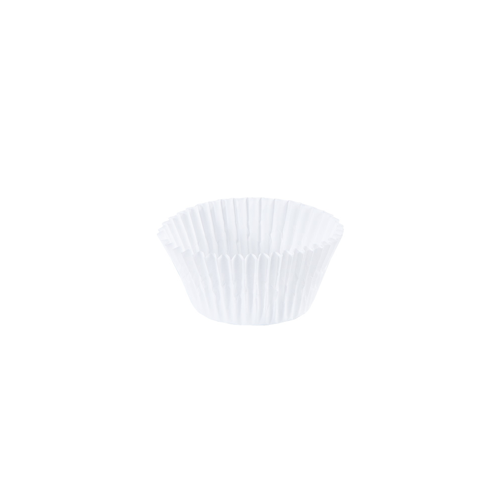 4.5 in White Fluted Baking Cups 10000 ct.