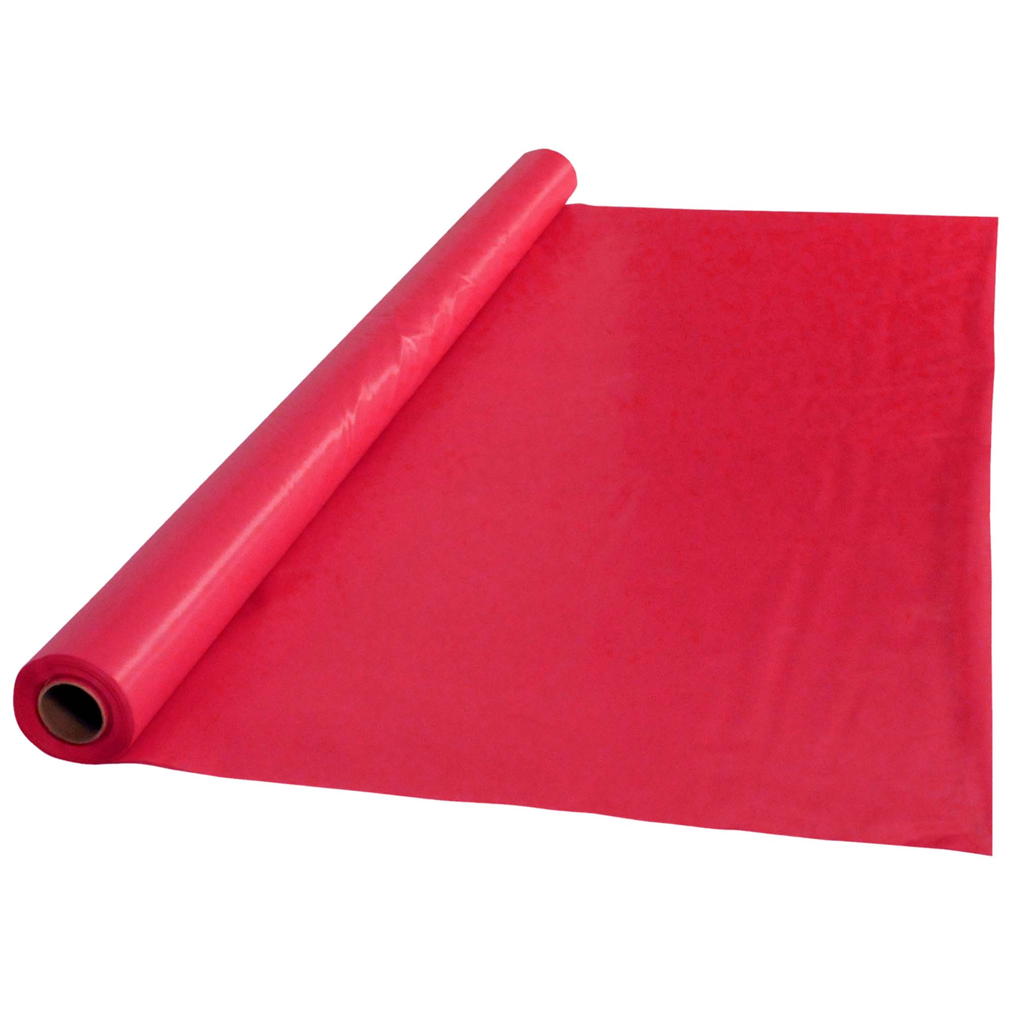40 in x 100 ft Red Plastic Table Roll 1 ct.