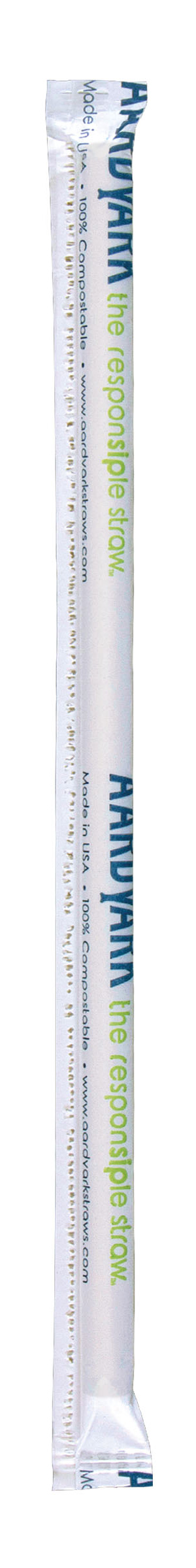 Aardvark 7.75″ Wrapped Black Giant Paper Straws – 2400 ct.