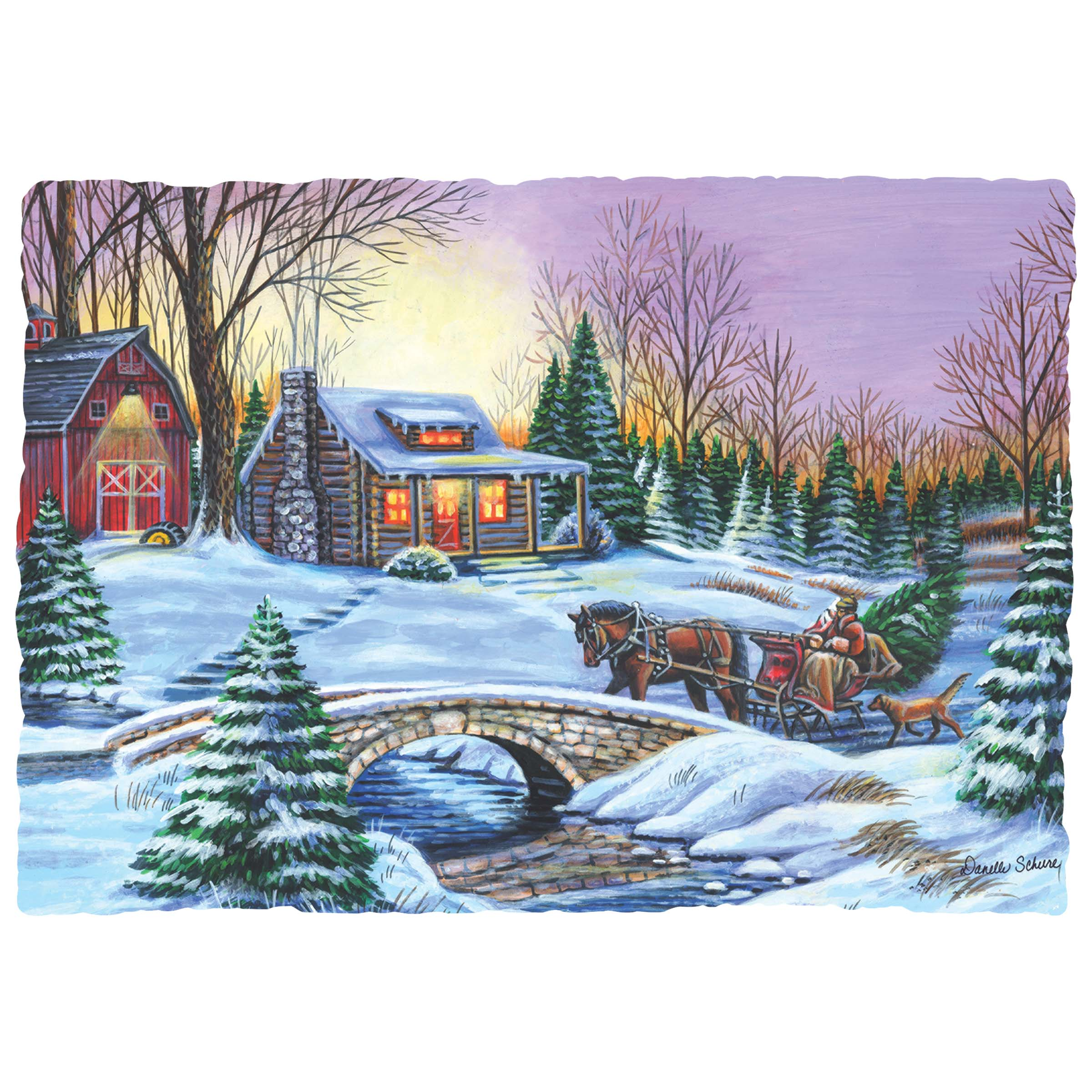 10 in x 14 in Over the River Paper Placemats 1000 ct.
