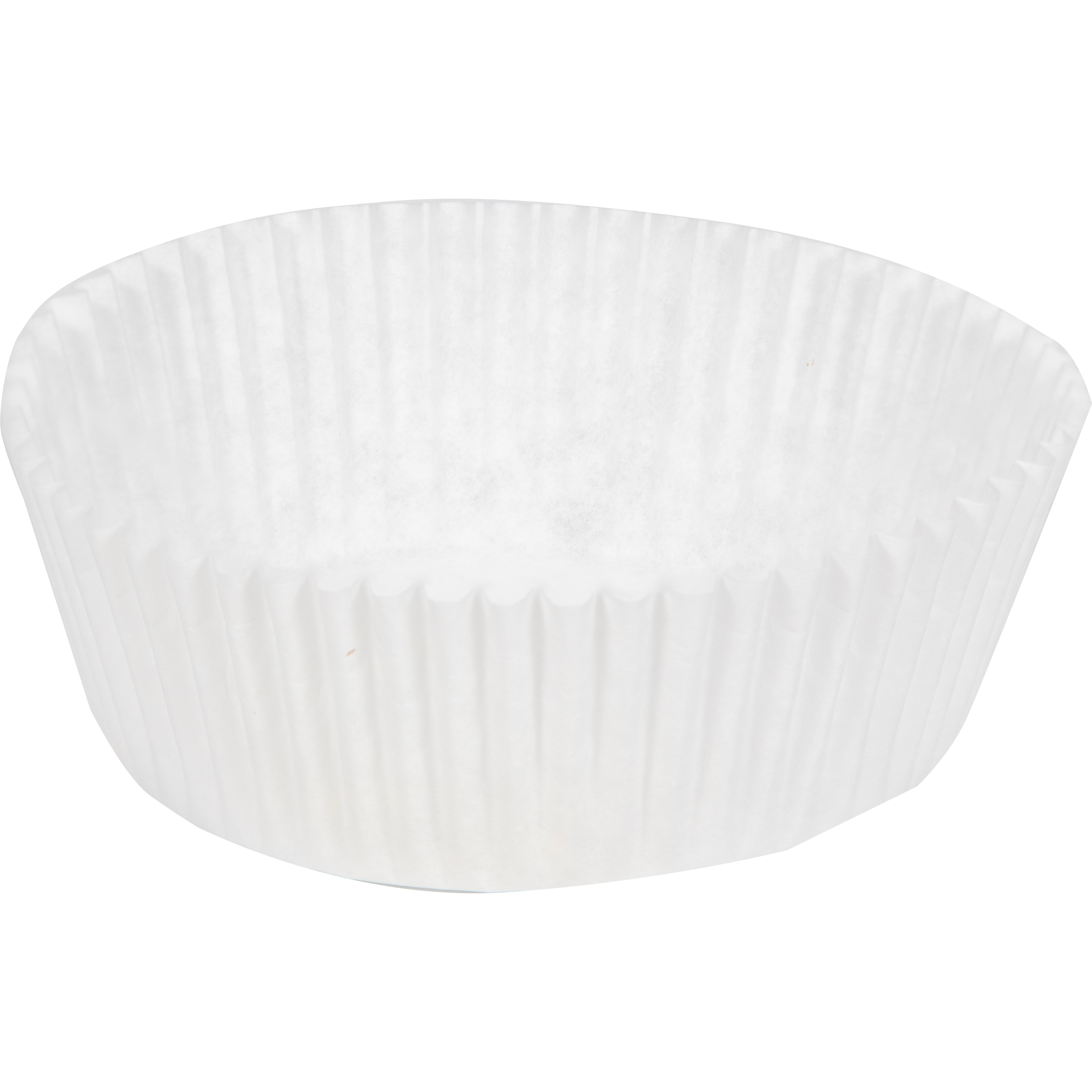 5.5 in x 3 in White Fluted Baking Cups 10000 ct.