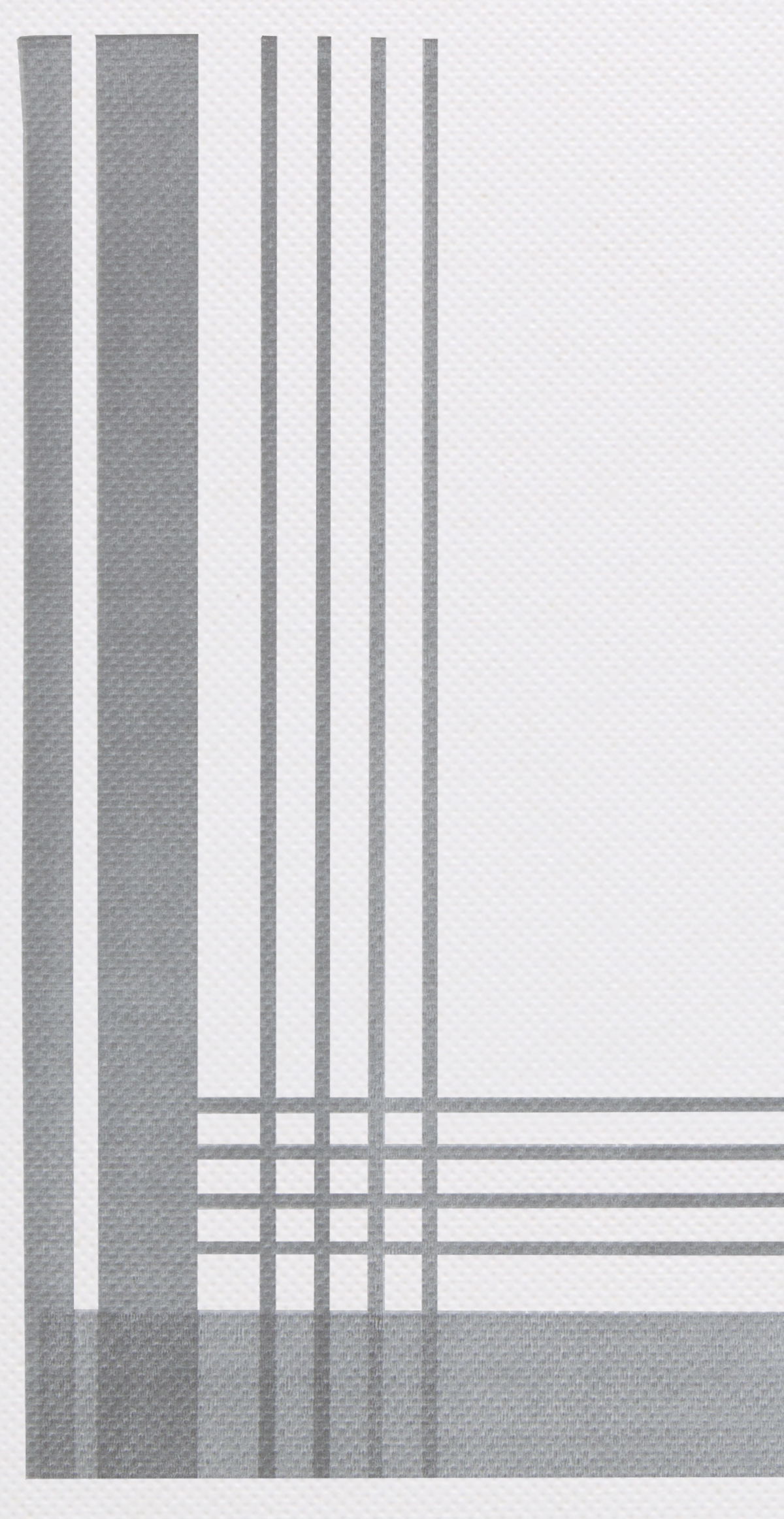 8 in x 4 in FashnPoint Slate Gray Plaid Dinner Napkins 800 ct.
