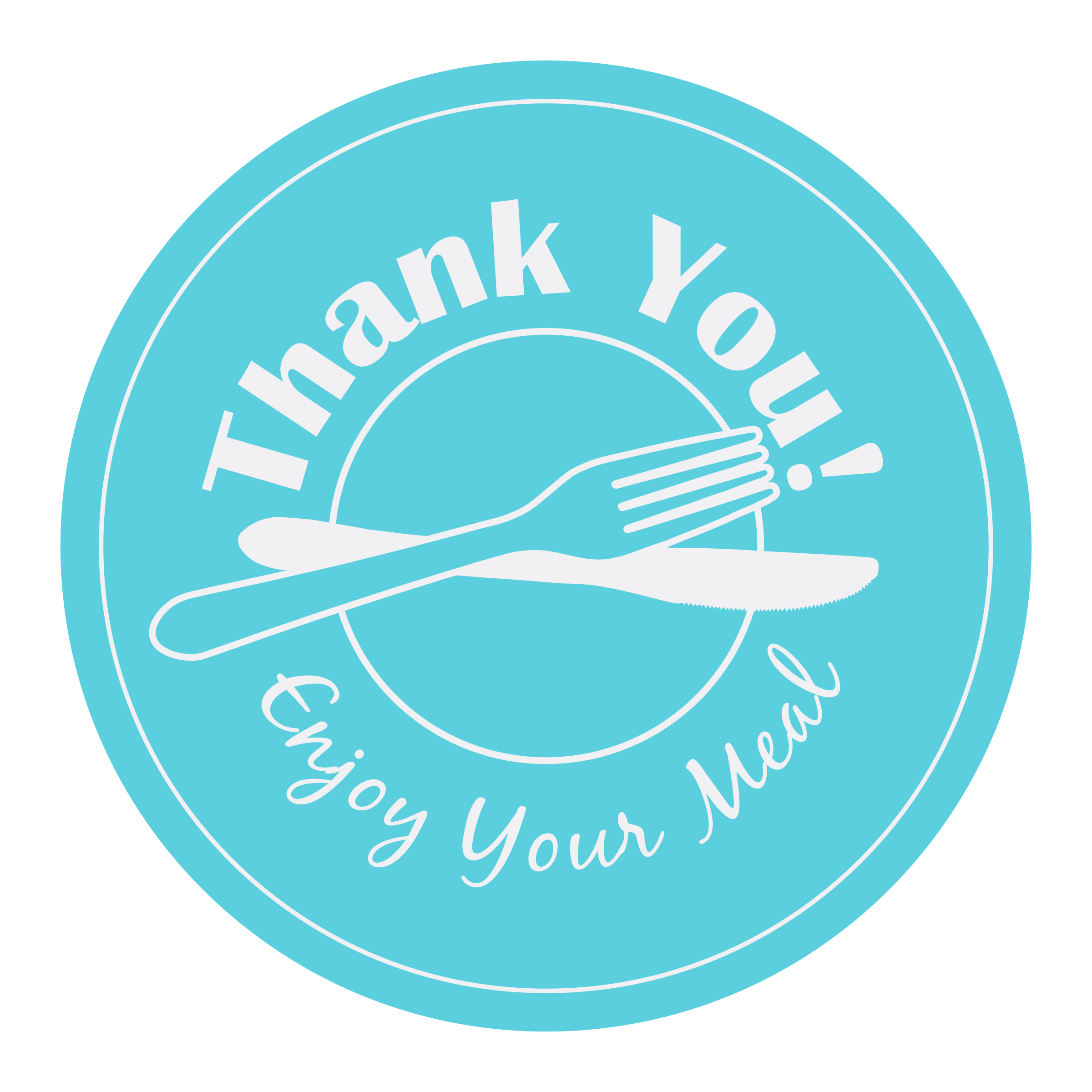 3 in “Thank You” Tamper Evident Stickers 500 ct.