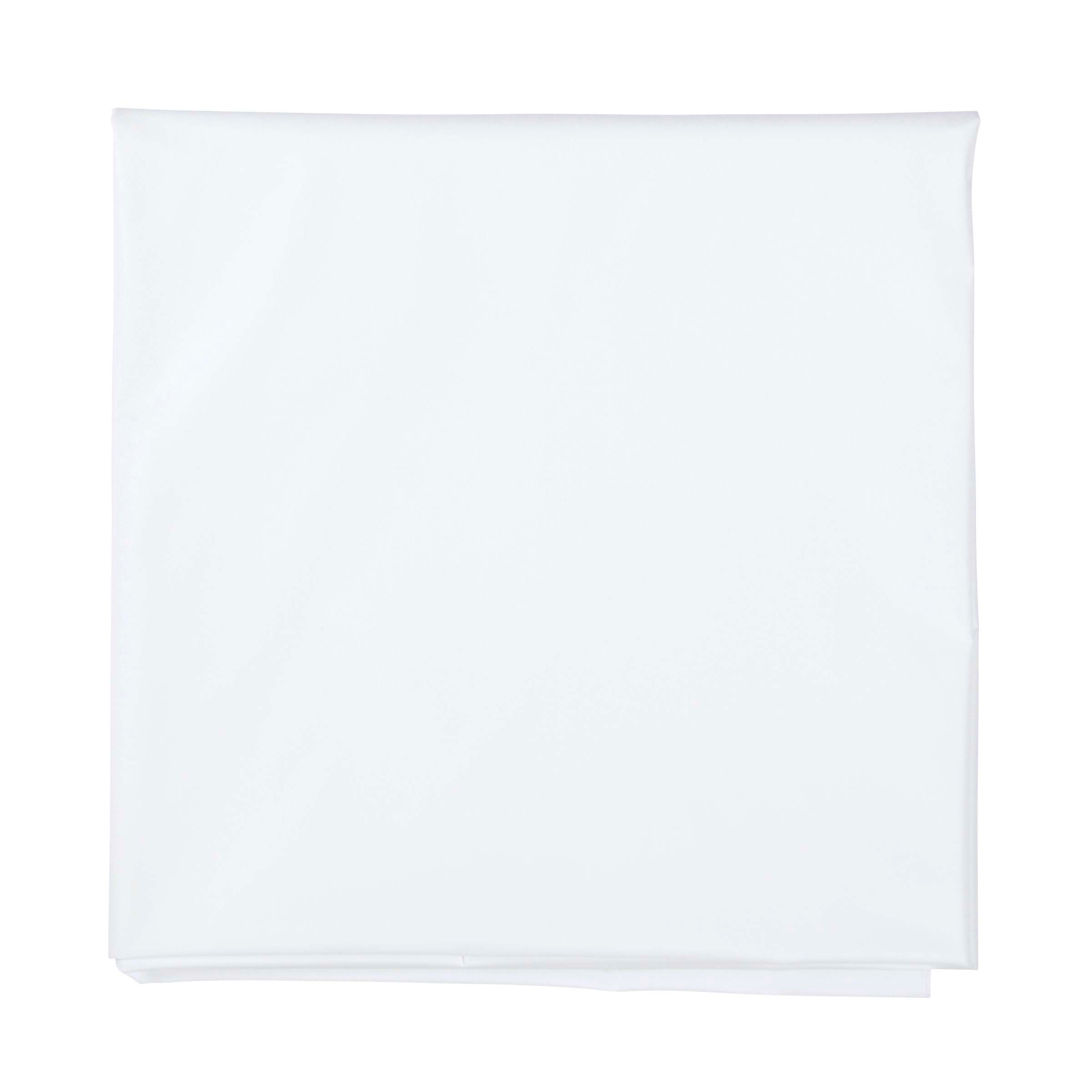 82 in White Plastic Octy-Round Tablecloths 12 ct.