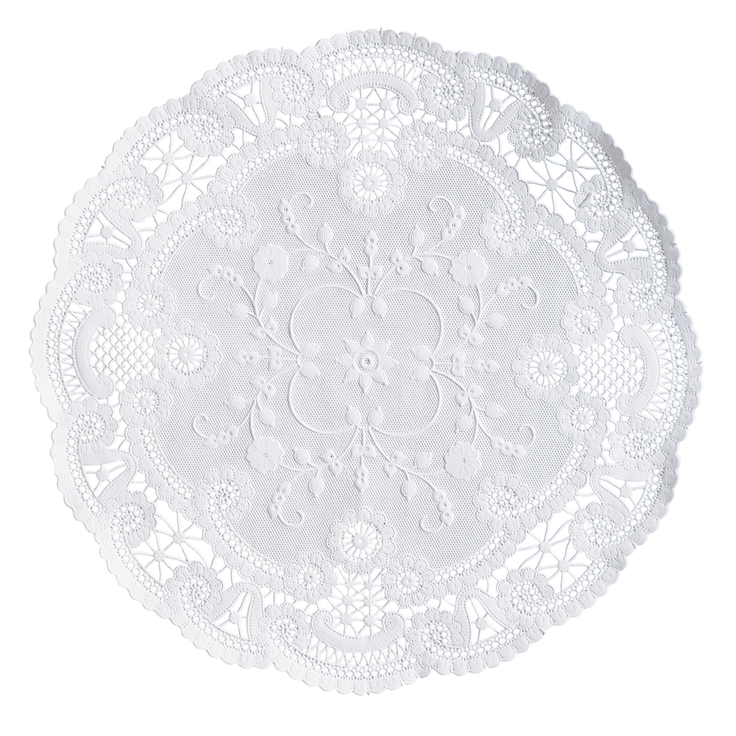 4 in White French Lace Doilies 1000 ct.