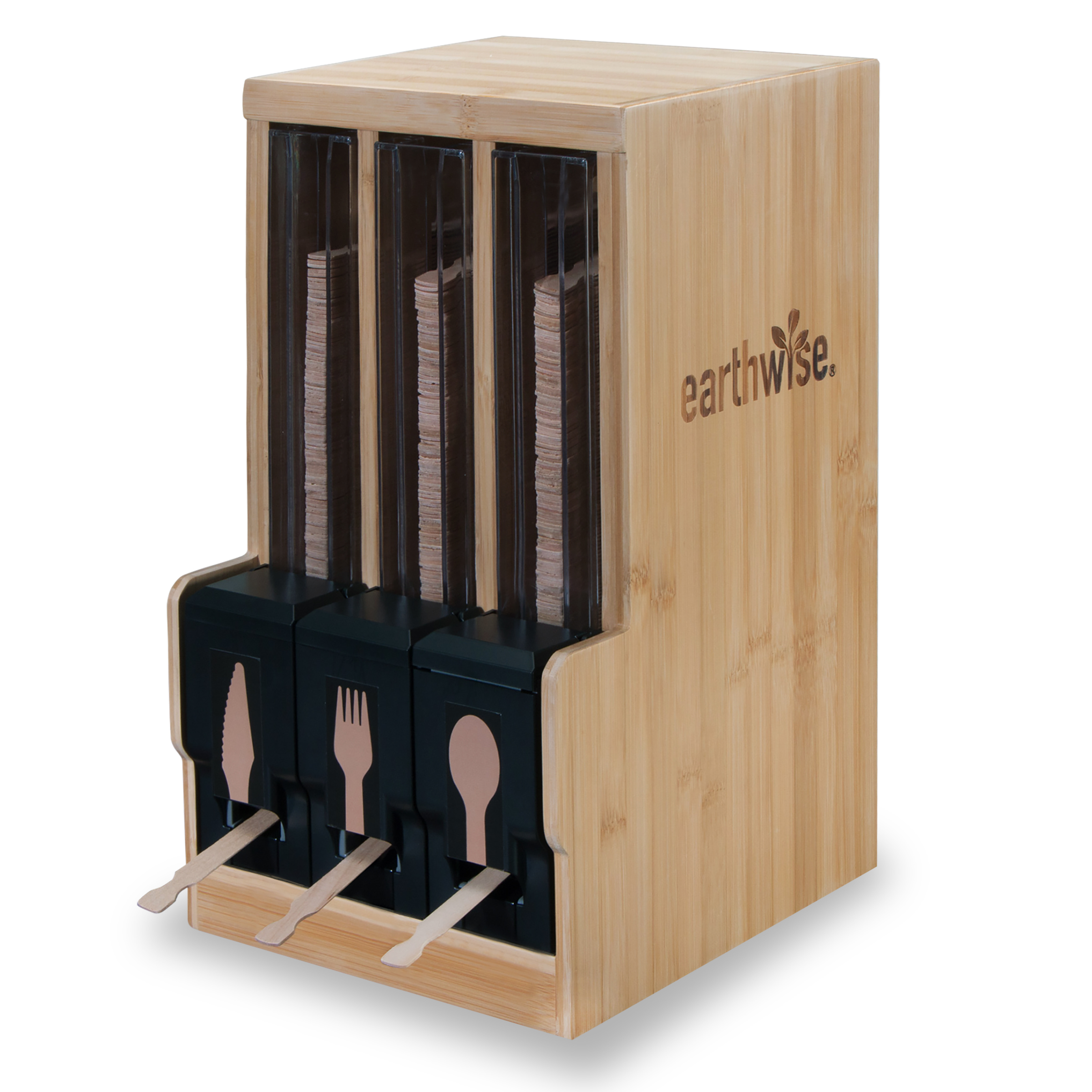 Earthwise Wood Cutlery Dispenser System
