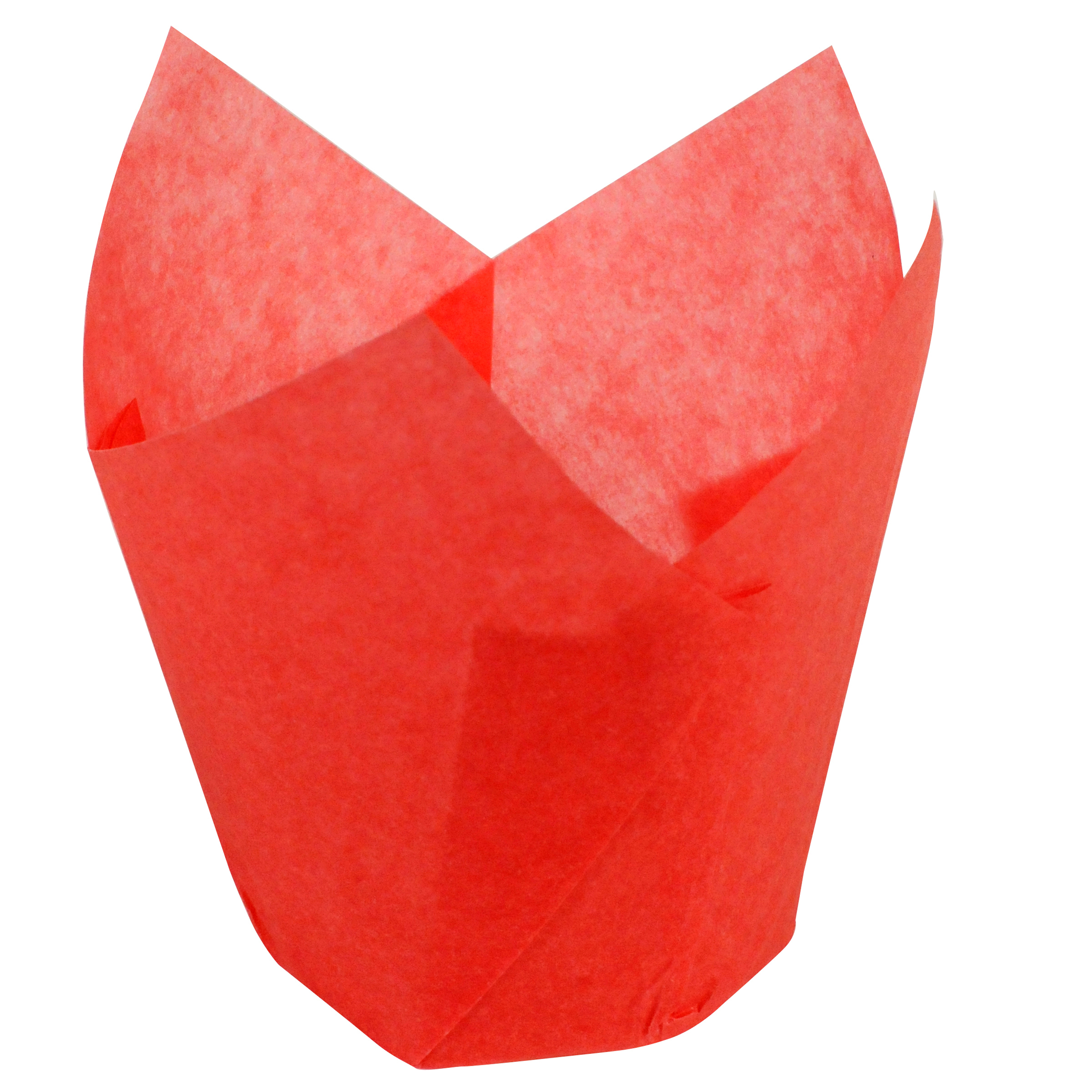 3.5 in Small Red Paper Tulip Cups 2500 ct.