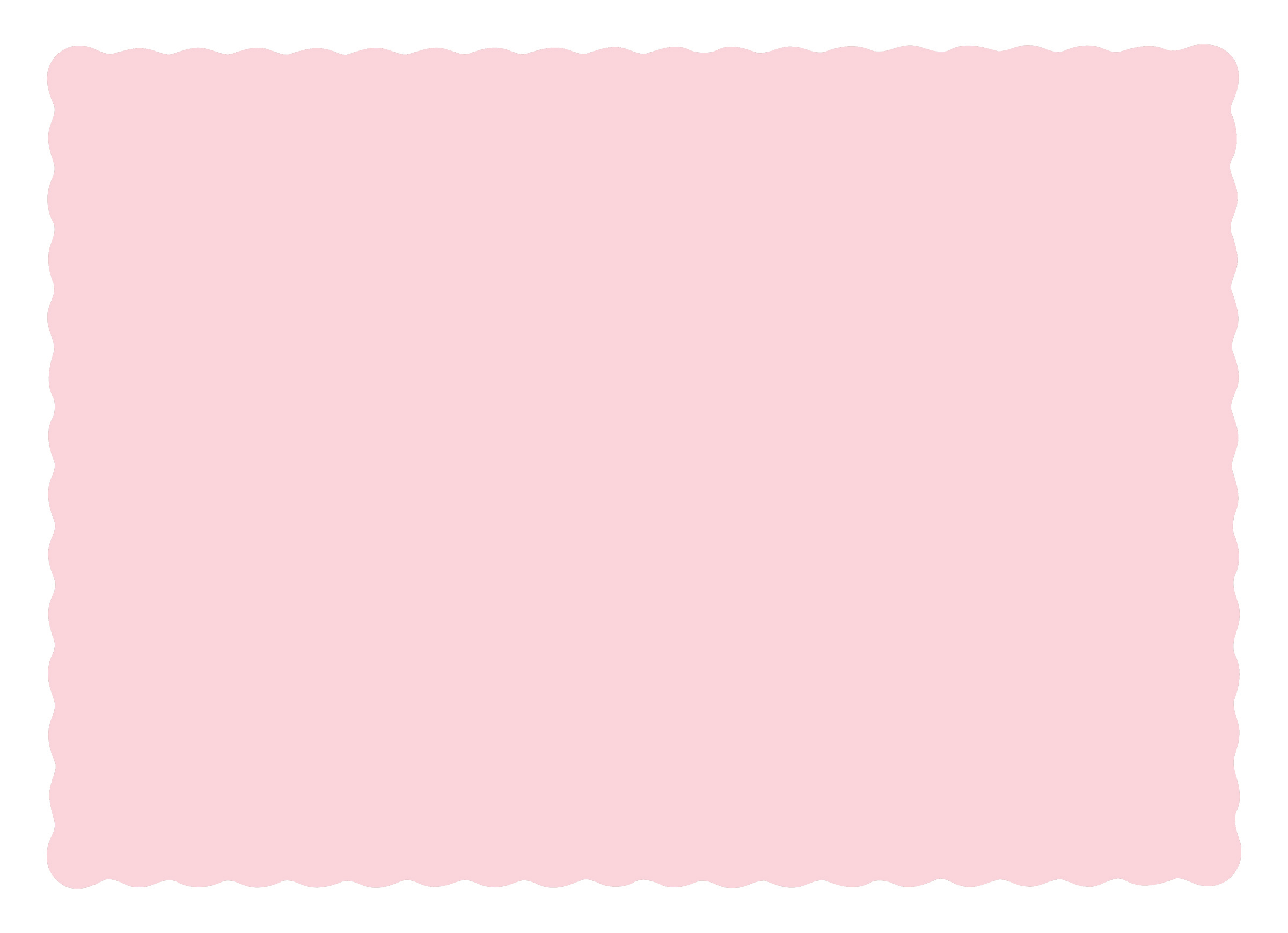 10 in x 14 in Scalloped Pink Paper Placemats 1000 ct.