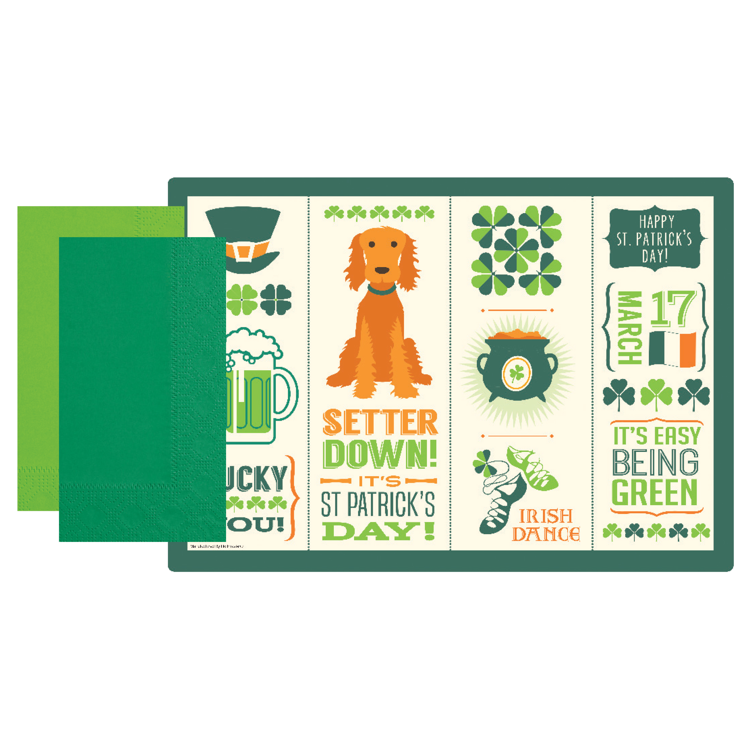 St. Patrick’s Day Placemat and Napkin Combo Pack 500 ct.