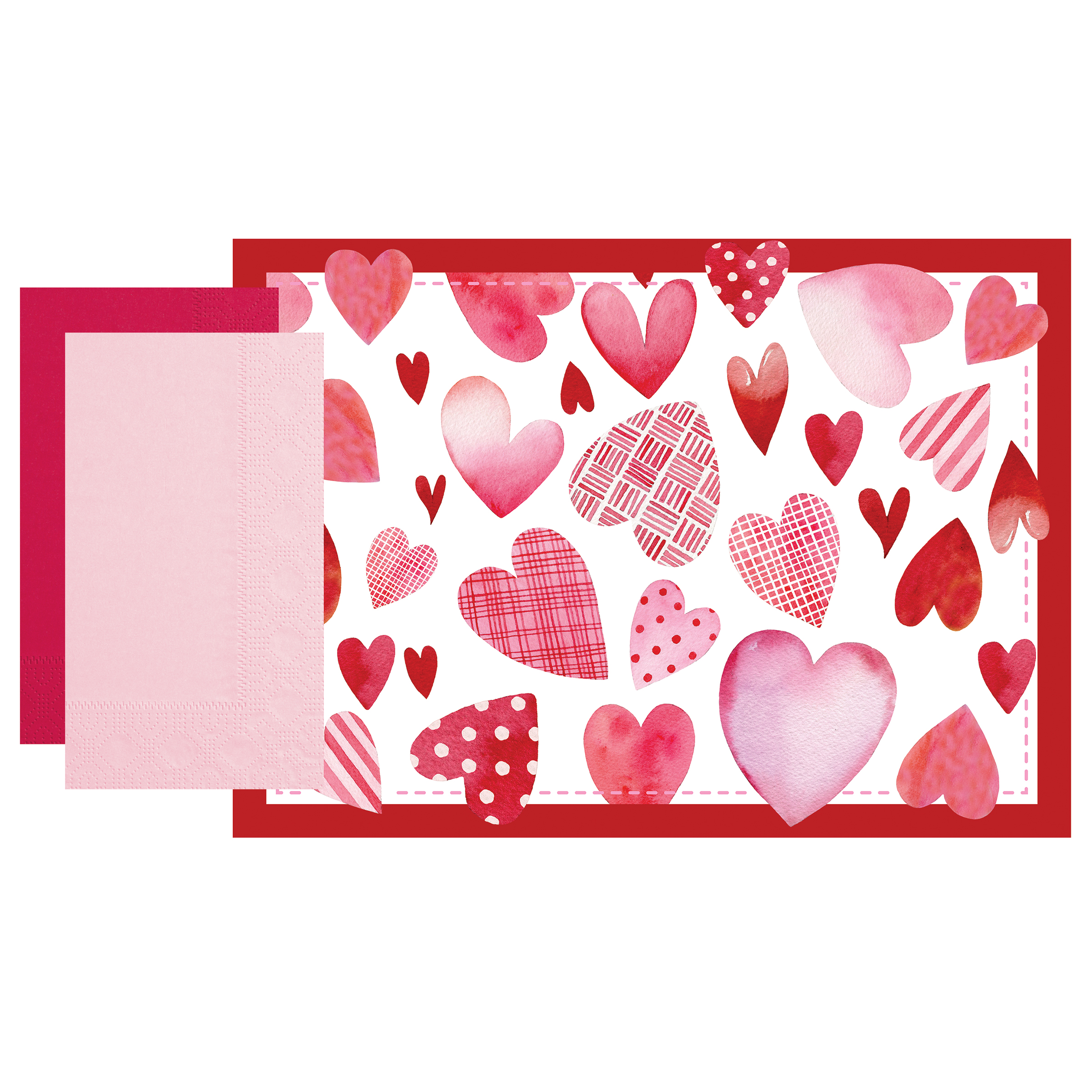 Valentine’s Day Placemat and Napkin Combo Pack 500 ct.
