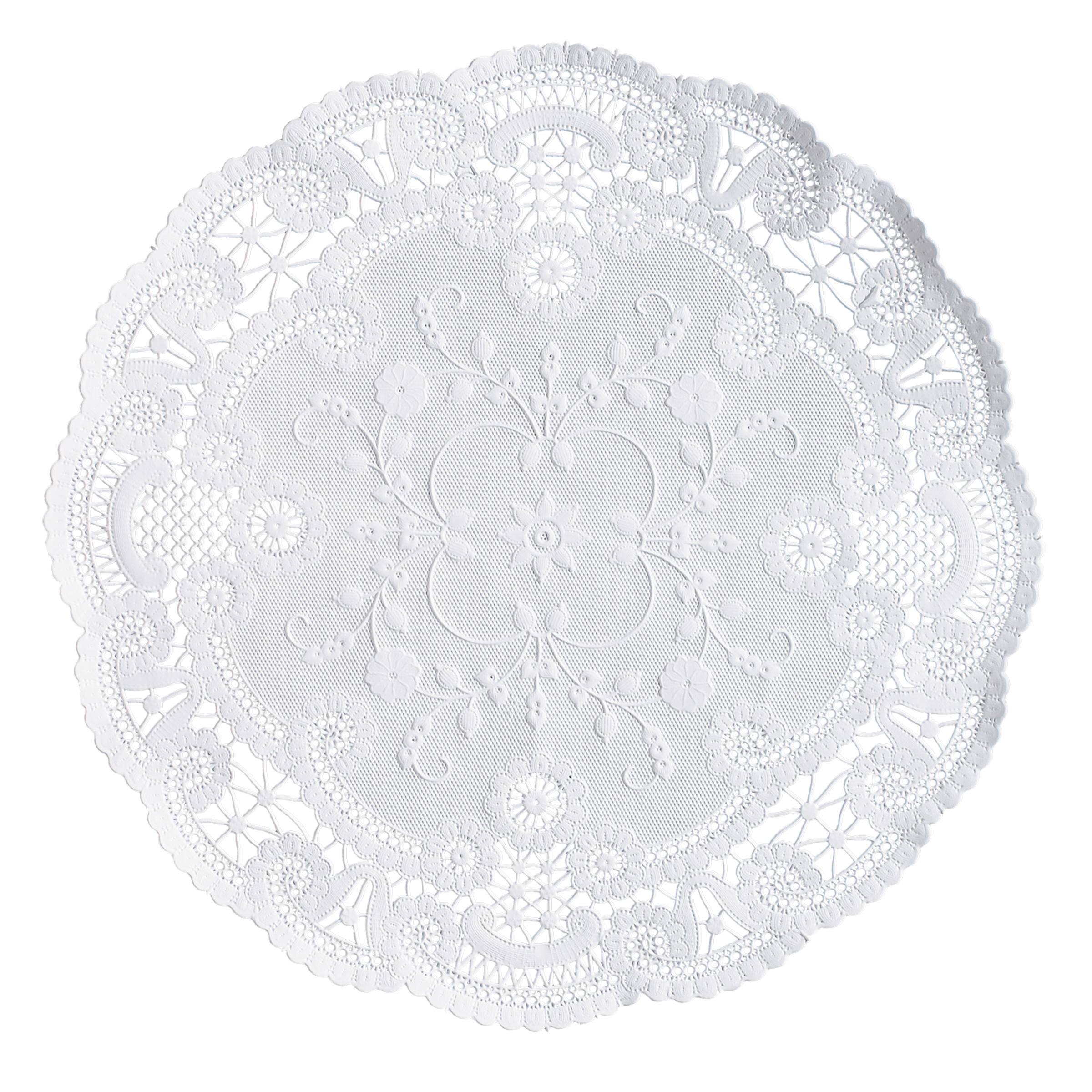 8 in White French Lace Doilies 1000 ct.