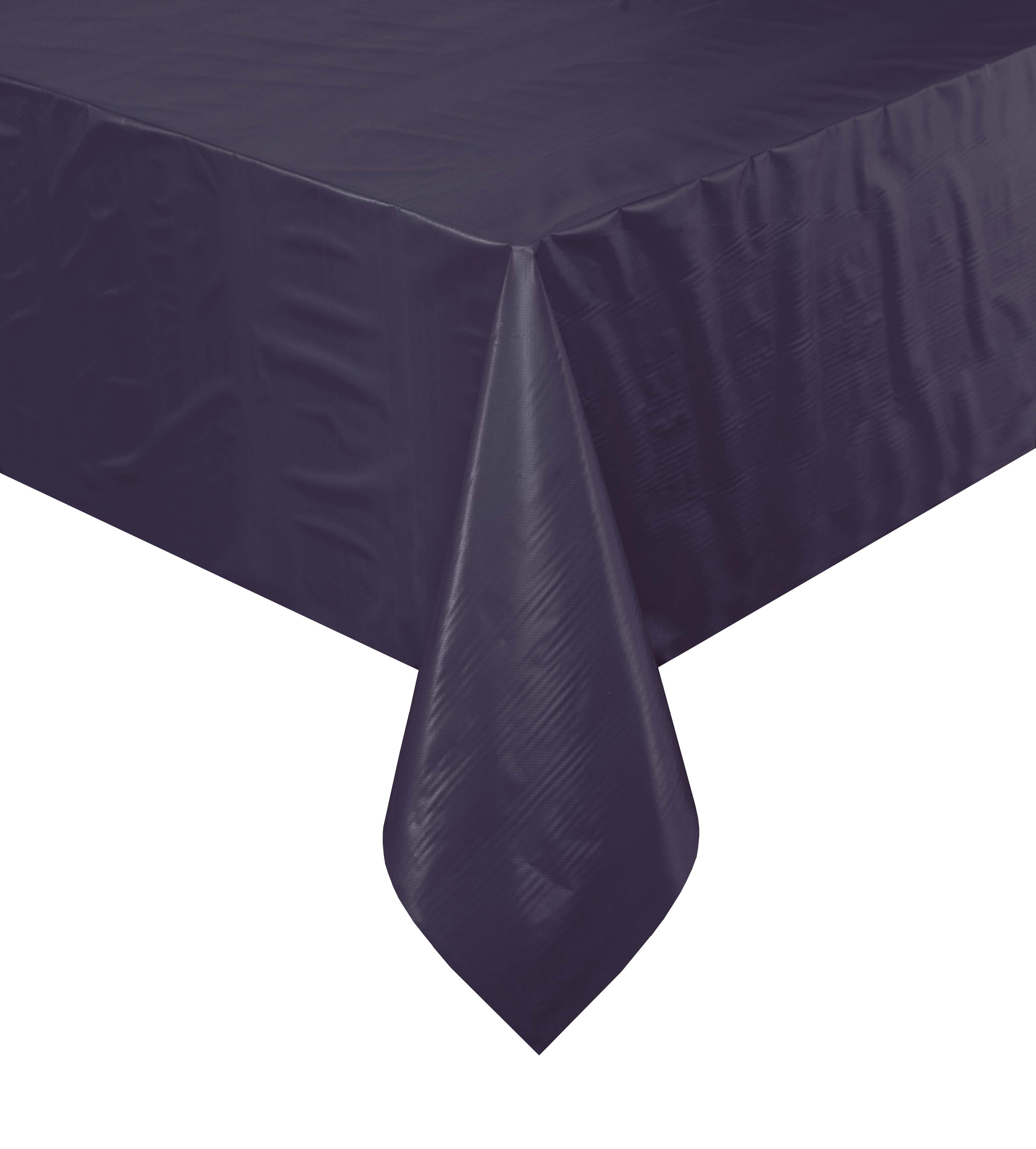 54 in x 108 in Black Plastic Tablecloths 12 ct.