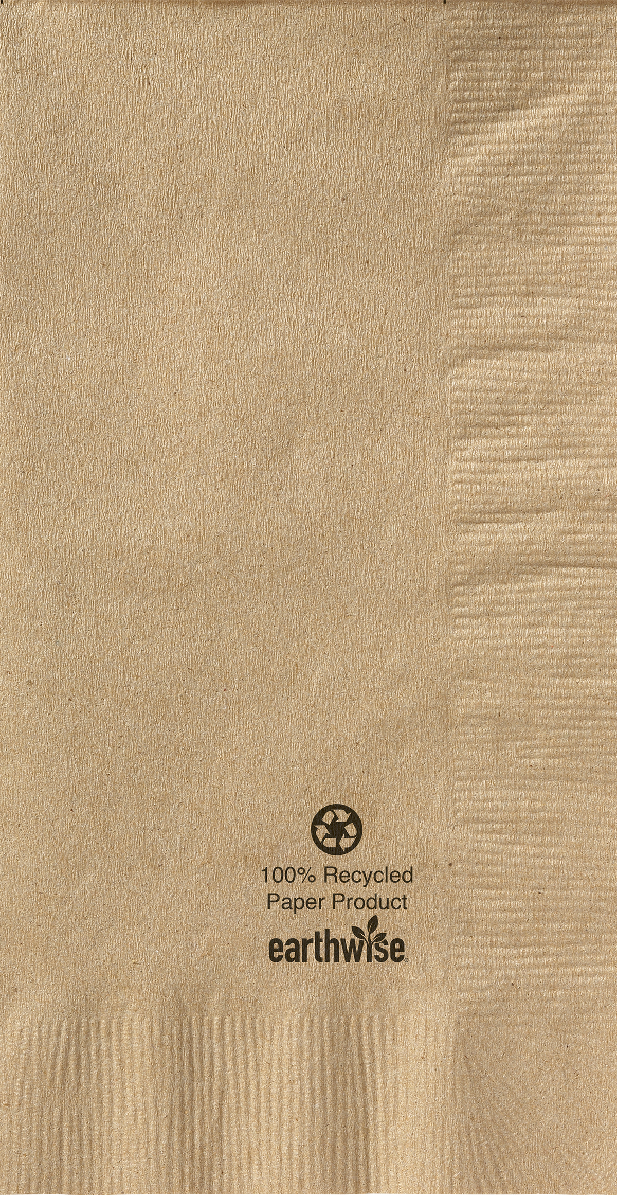 7.5 in x 4.25 in Earthwise Kraft 2-Ply Dinner Napkins 1000 ct.