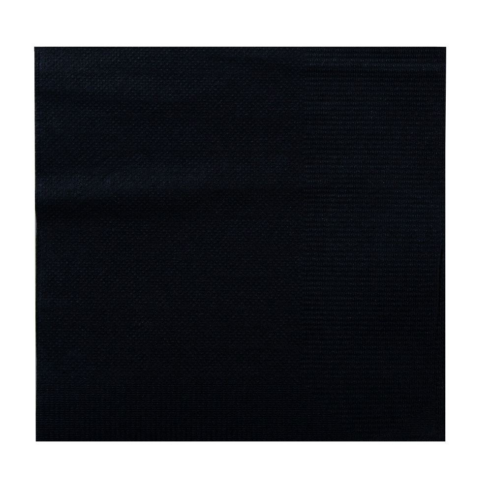 4.5 in 1 Ply Black Beverage Napkins 4000 ct.