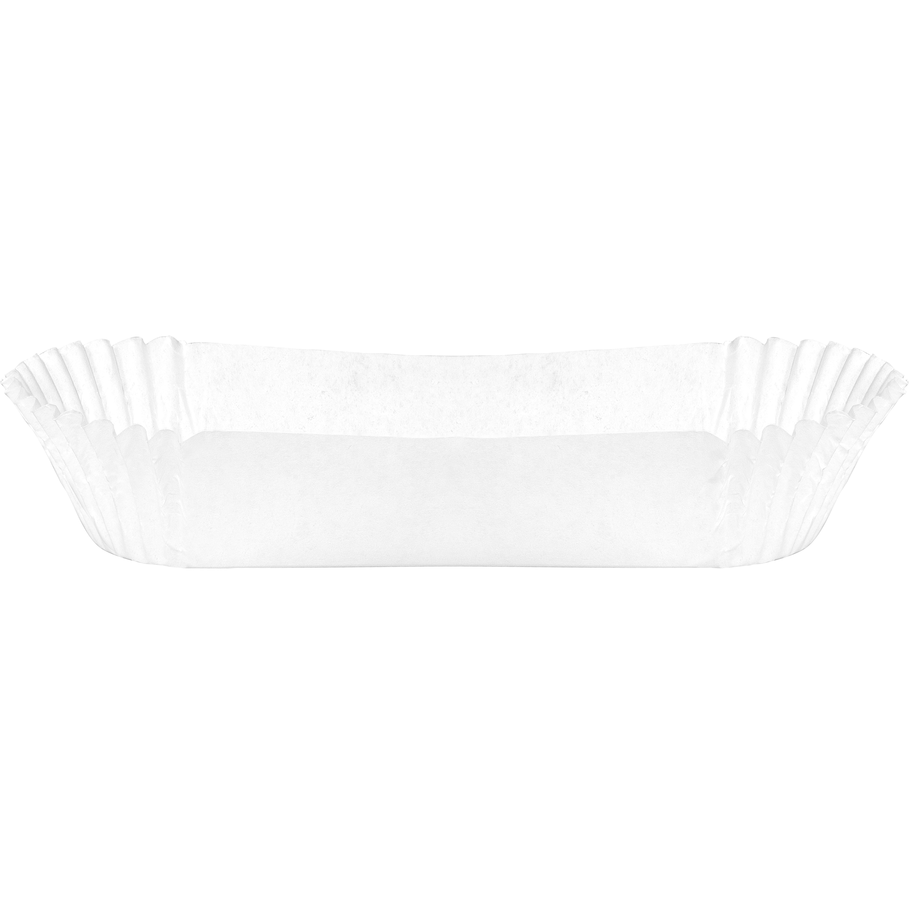 4.5 in White Fluted Ã‰clair Cases 10000 ct.