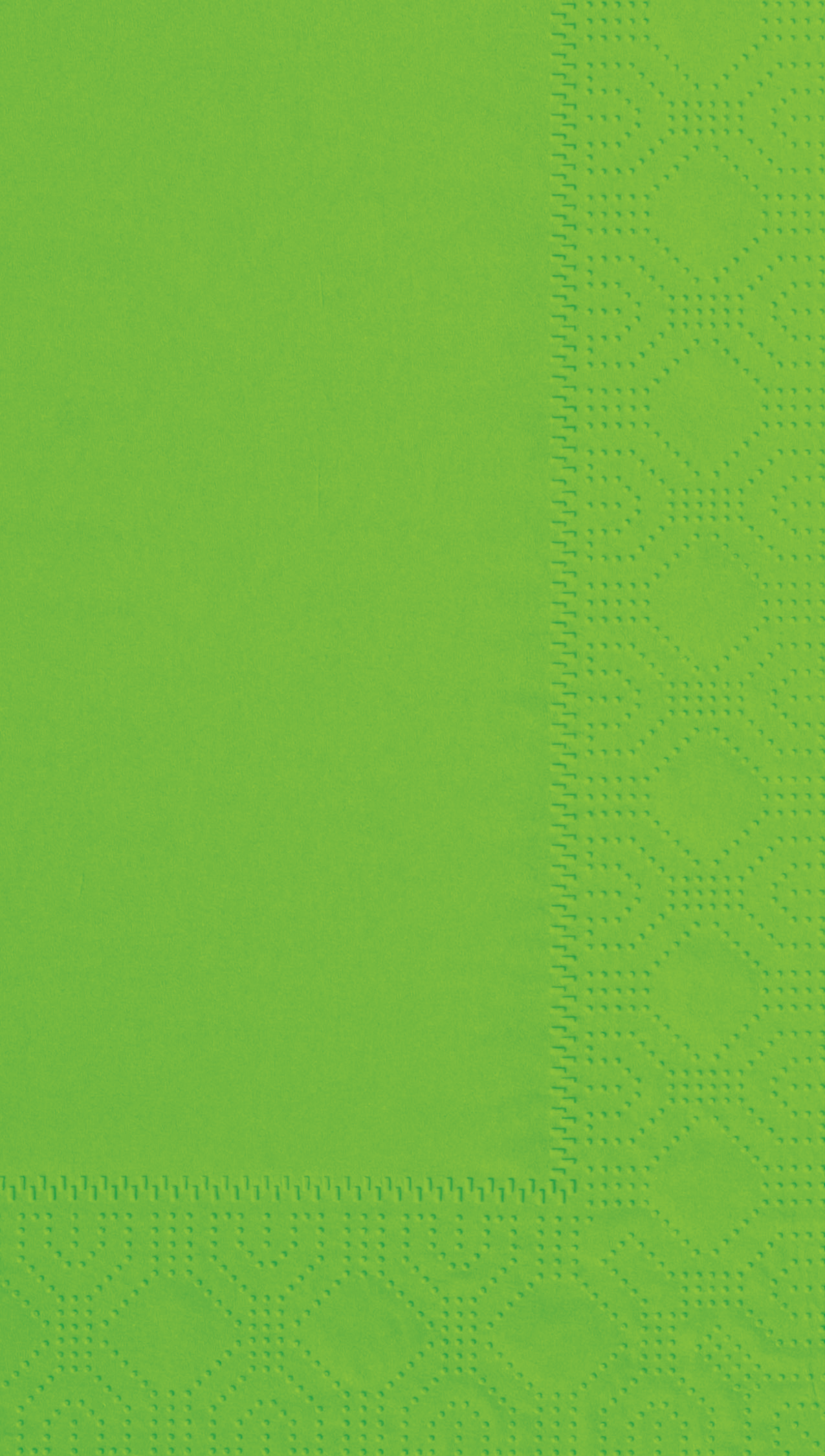 7.5 in x 4.25 in Regal Embossed Fresh Lime Green Dinner Napkins 1000 ct.