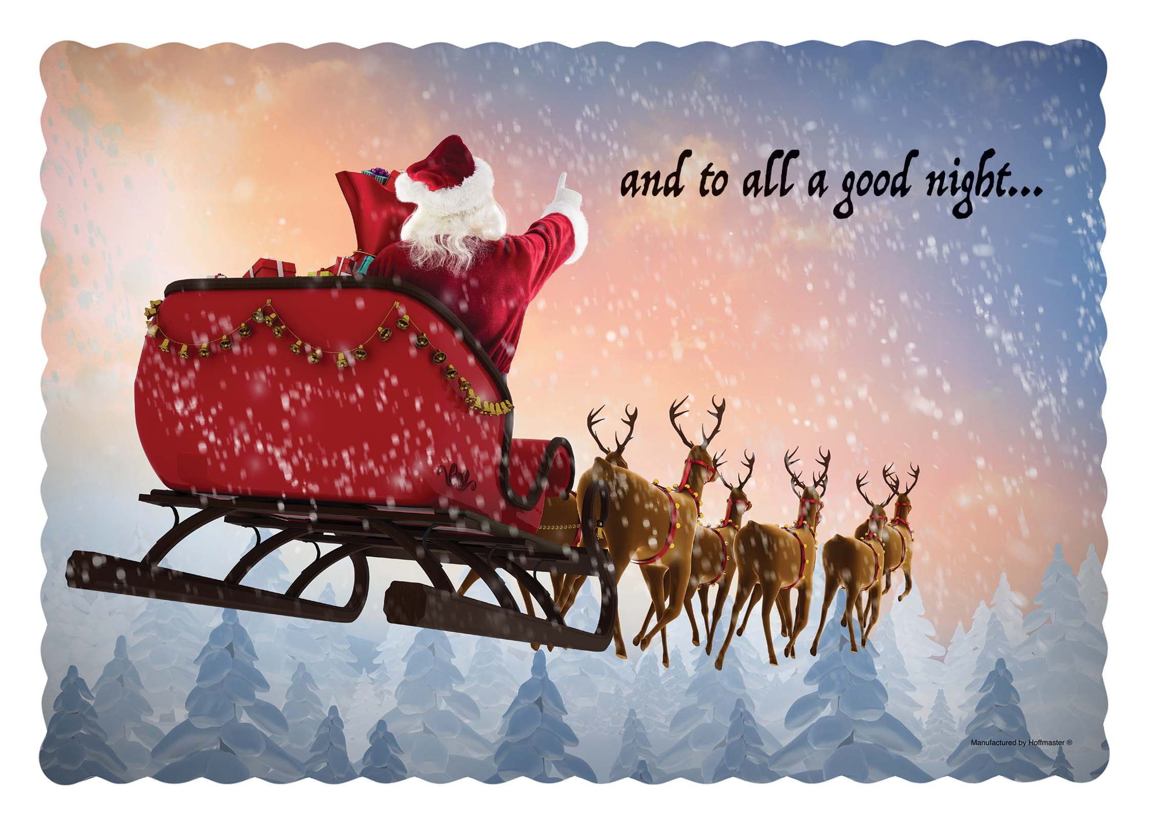 10 in x 14 in Winter Wonderland Multipack Paper Placemats 1000 ct.