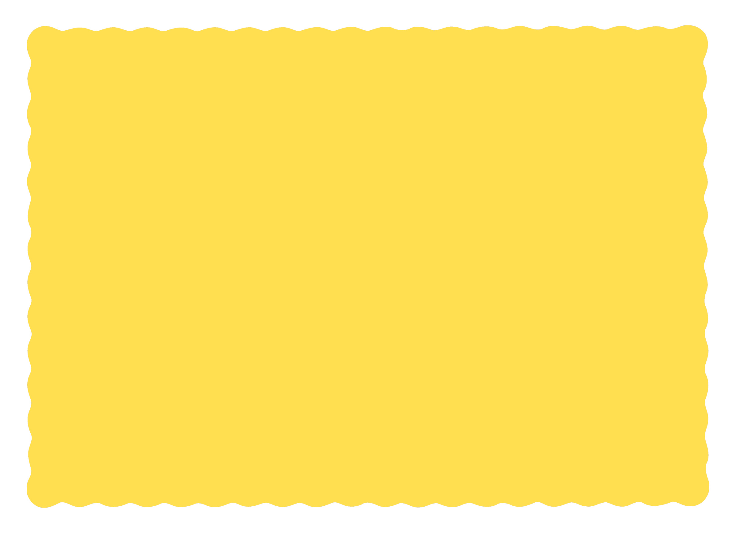 10 in x 14 in Scalloped Sun Yellow Paper Placemats 1000 ct.