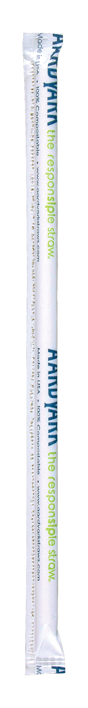 Aardvark 8.5″ White Bubble Tea Paper Straws – 1080 ct.