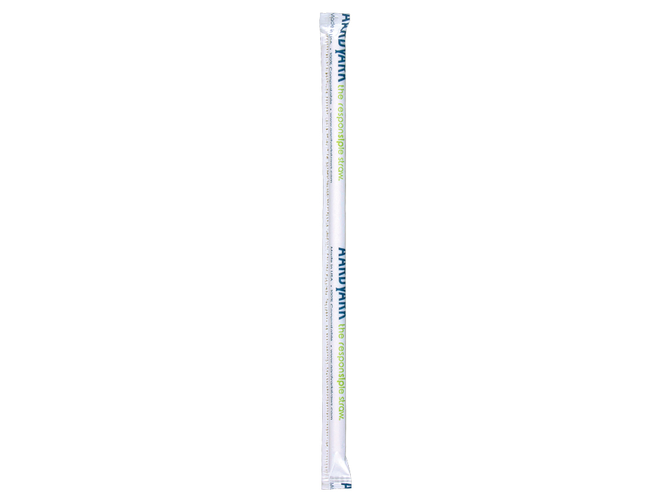 Aardvark 7.75″ Wrapped White Jumbo Paper Straws – 4100 ct.