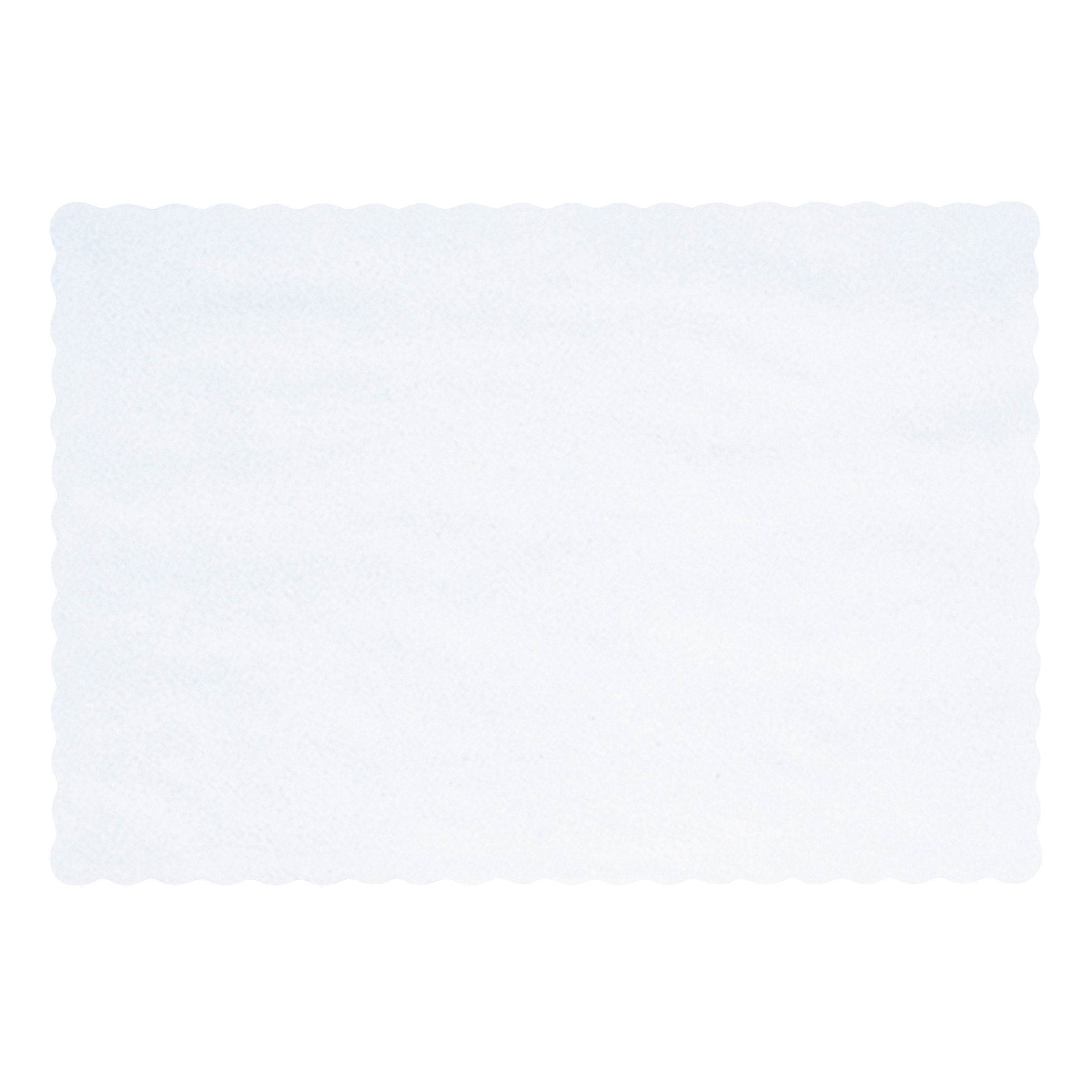 10 in x 14 in Scalloped White Paper Placemats 1000 ct.