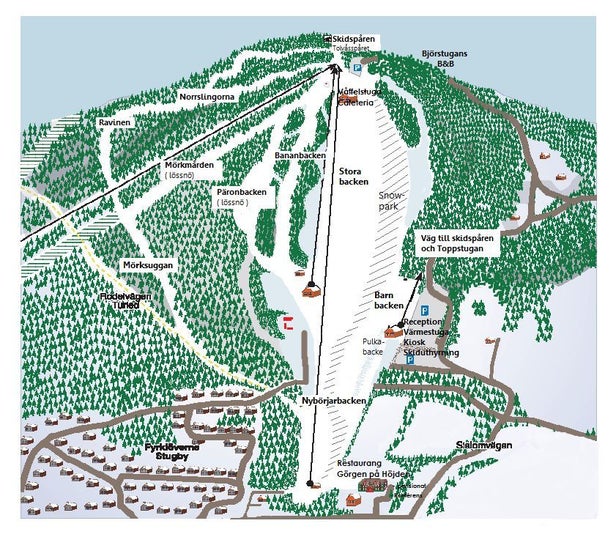 Rättviksbacken Piste Map