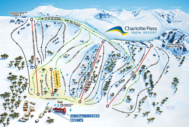 Plan des pistes - Charlotte Pass