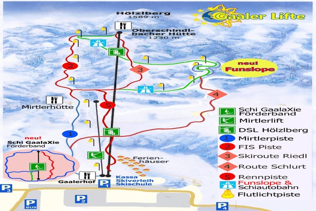 Pistenplan Gaaler Lifte