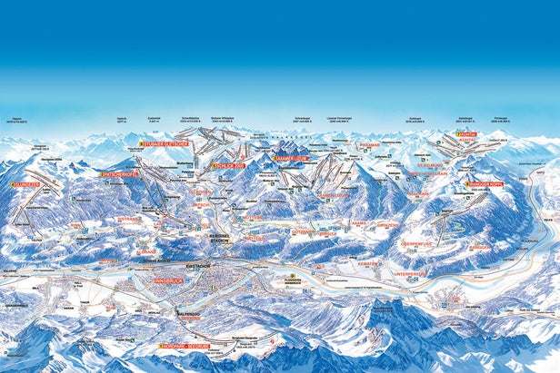 Innsbruck - Nordkette Piste Map