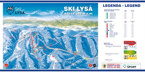 Pistenplan Ski Lysa