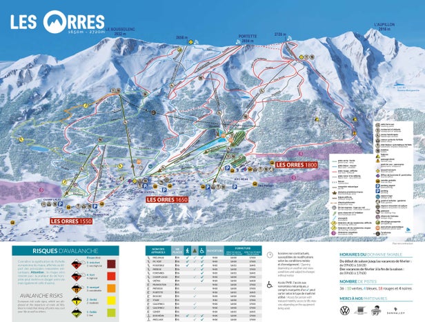 Les Orres Piste Map