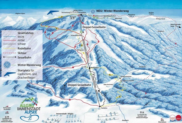 Immenstadt - Mittagbahn Mappa piste