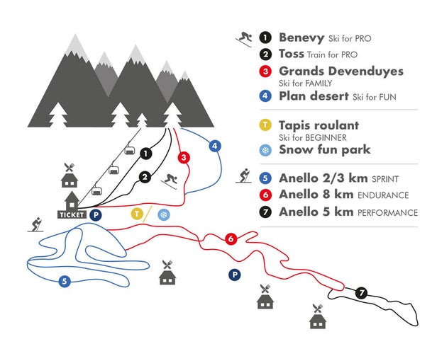 Valgrisenche Piste Map