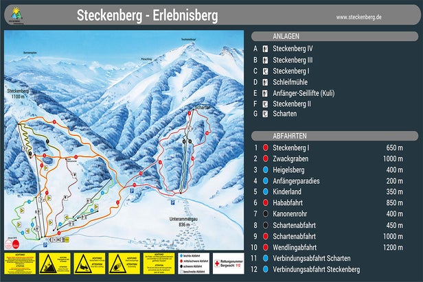 Pistenplan Steckenberg Unterammergau