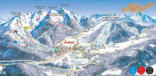 Seefeld - Gschwandtkopf Piste Map