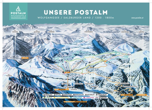 Pistenplan Postalm