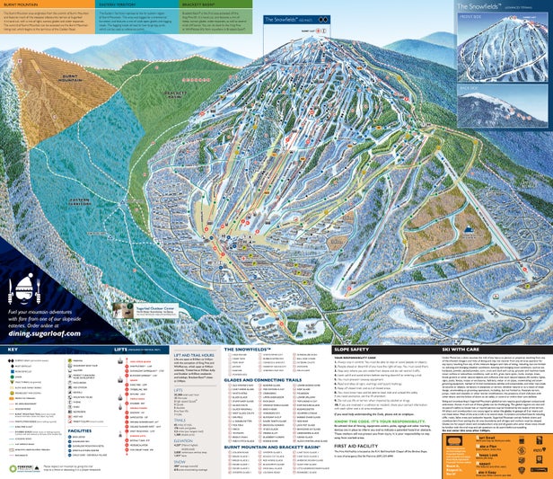 Sugarloaf Mapa zjazdoviek