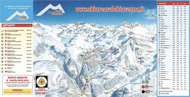 Madesimo Mappa piste