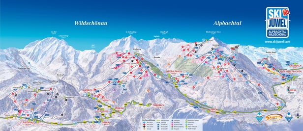 Alpbach - Ski Juwel Mapa zjazdoviek