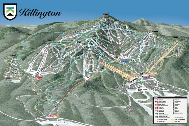 Pistenplan Killington Resort