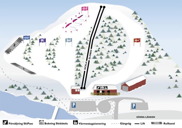 Pistenplan Hammarbybacken